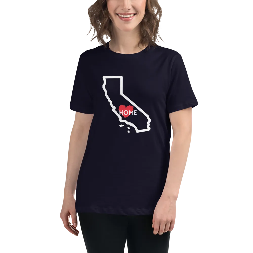 CALIFORNIA IS HOME Women's Relaxed T-Shirt