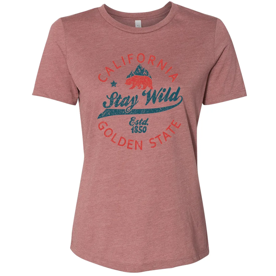 California Stay Wild Women's Relaxed Jersey Tee