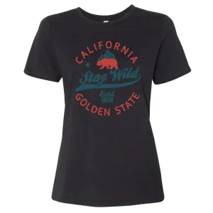 California Stay Wild Women's Relaxed Jersey Tee