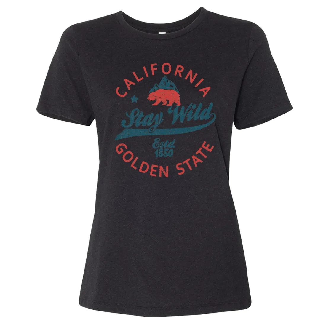 California Stay Wild Women's Relaxed Jersey Tee