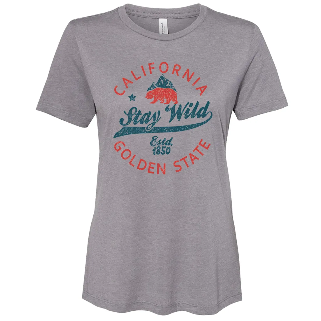 California Stay Wild Women's Relaxed Jersey Tee