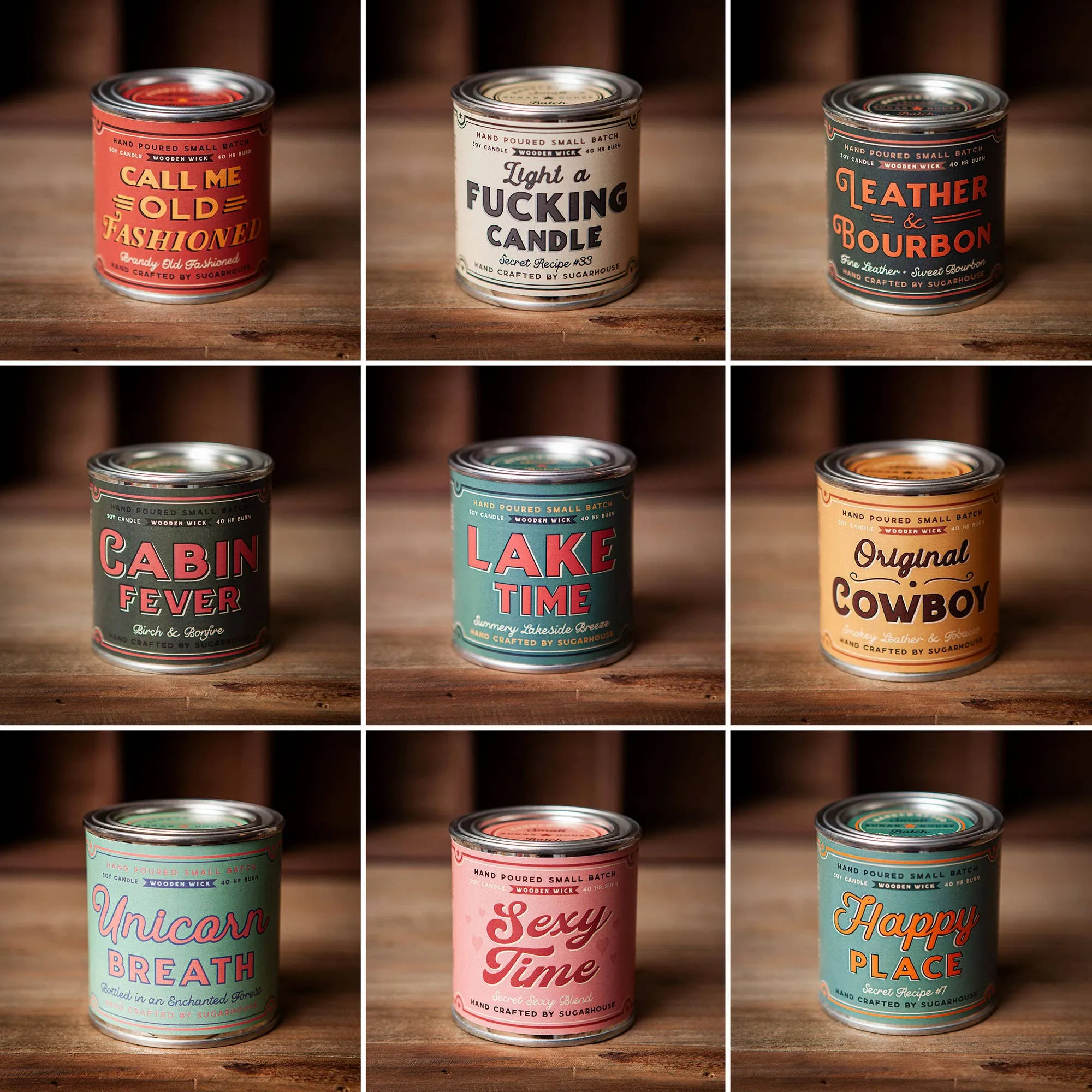 Call Me Old Fashioned Soy Candle with Wooden Wick