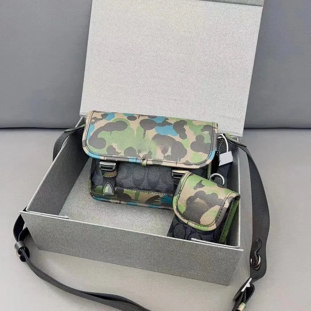 Camouflage flap postman bag with printed 2-in-1 handbag for men one shoulder diagonal cross bag totes belt Backpack women Holders hangbag travel Luxurys