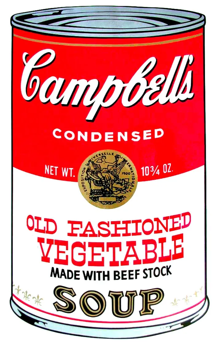 Campbell's Soup II, 1969,  OLD FASHIONED VEGETABLE Soup,  by Andy Warhol