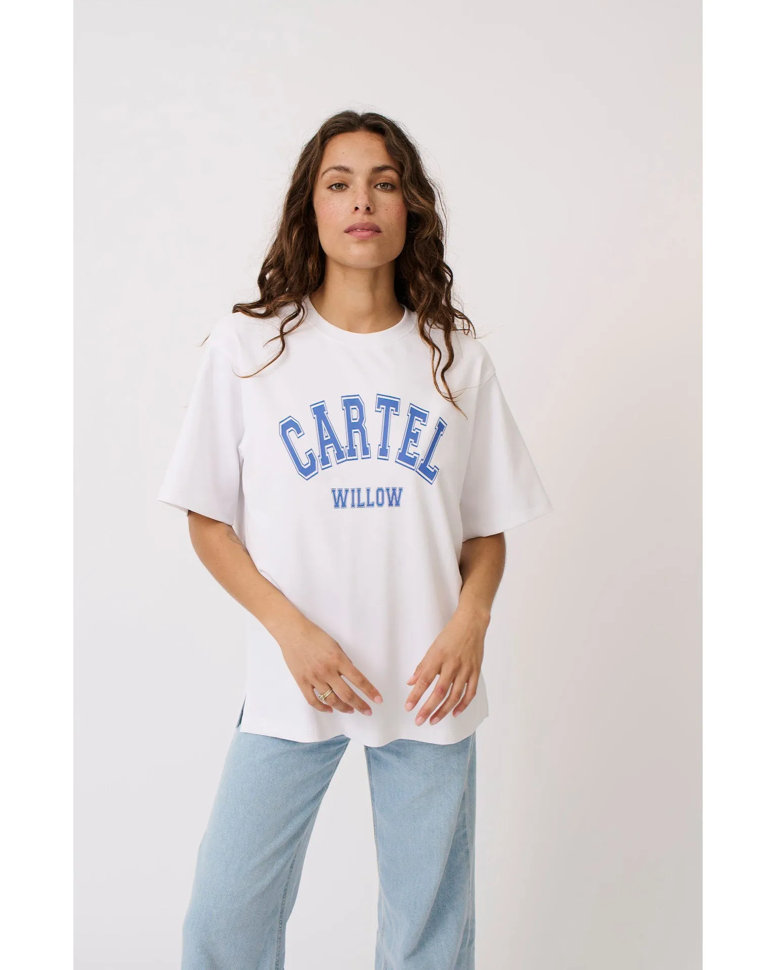 Cartel & Willow Sadie Tee - White Azure