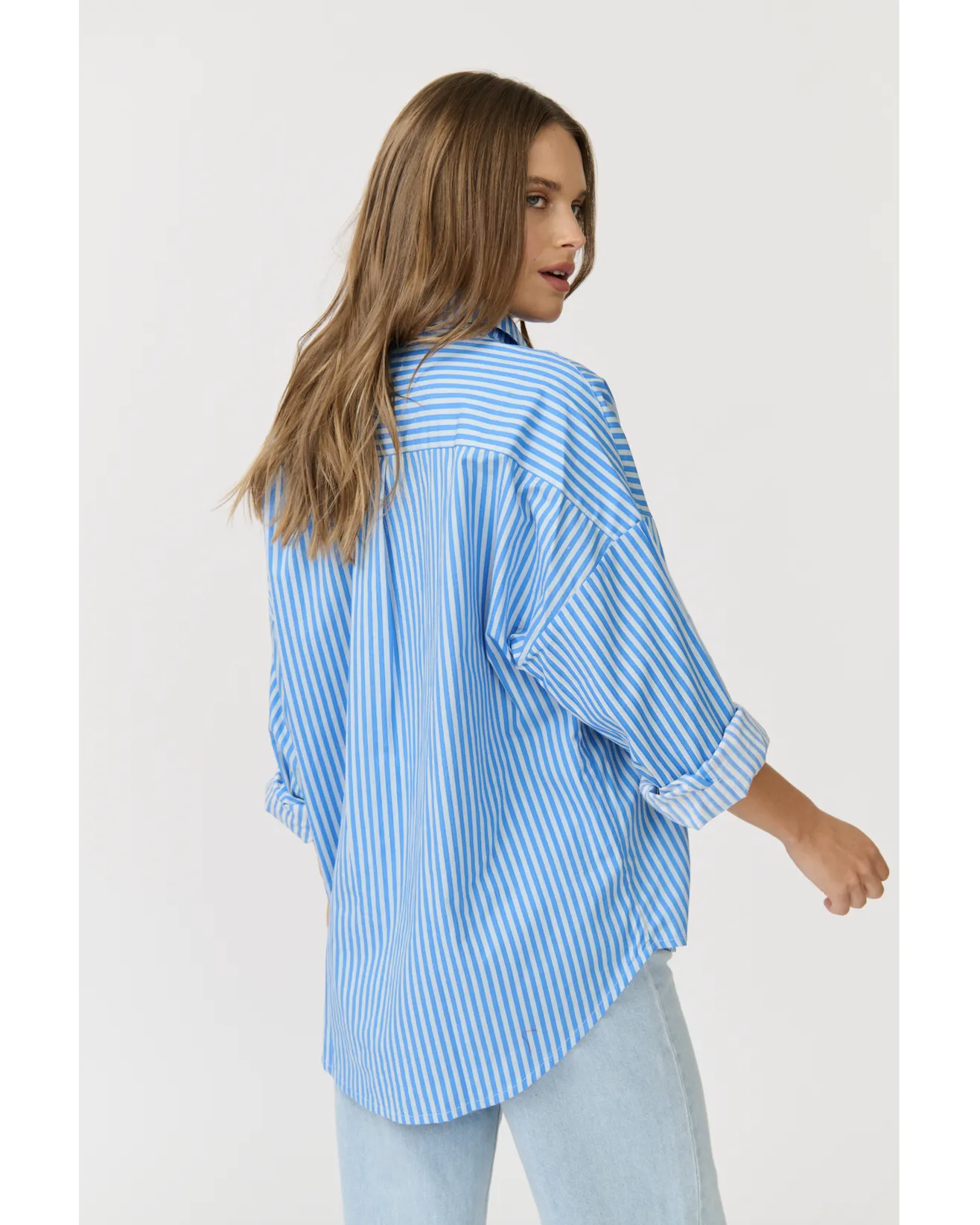 Cartel & Willow Tammy Shirt - Ocean Stripe