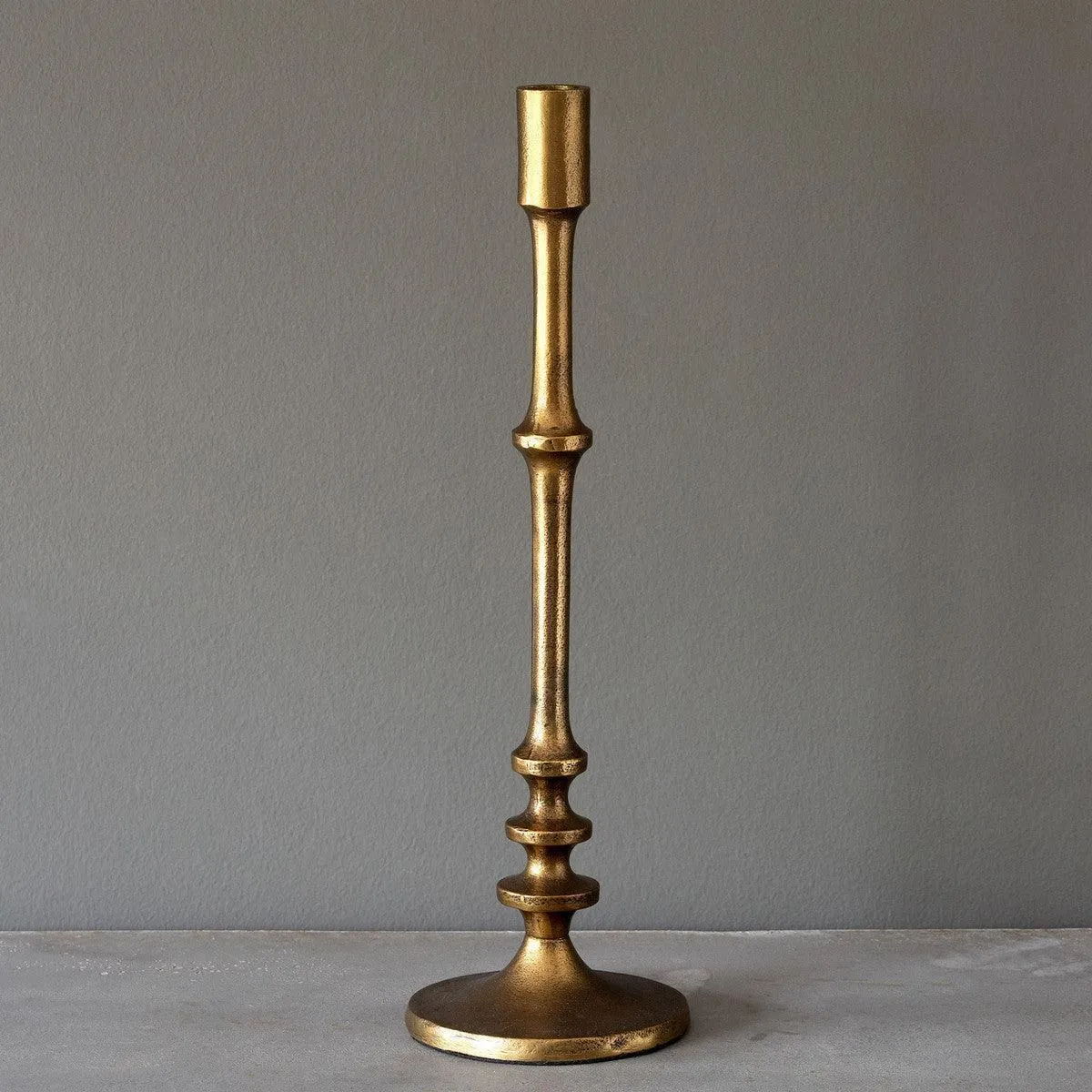 Cast Aluminum Classic Candle Stick, Tall