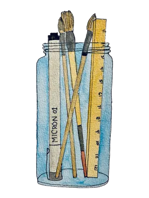 Cathy Stratton Mini Water color prints 3"x4"