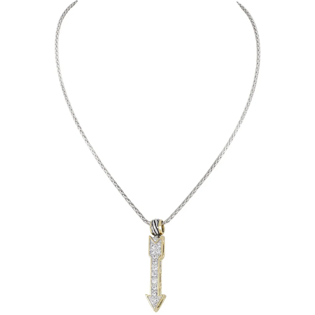 Celebration Petite Pavé Arrow Necklace