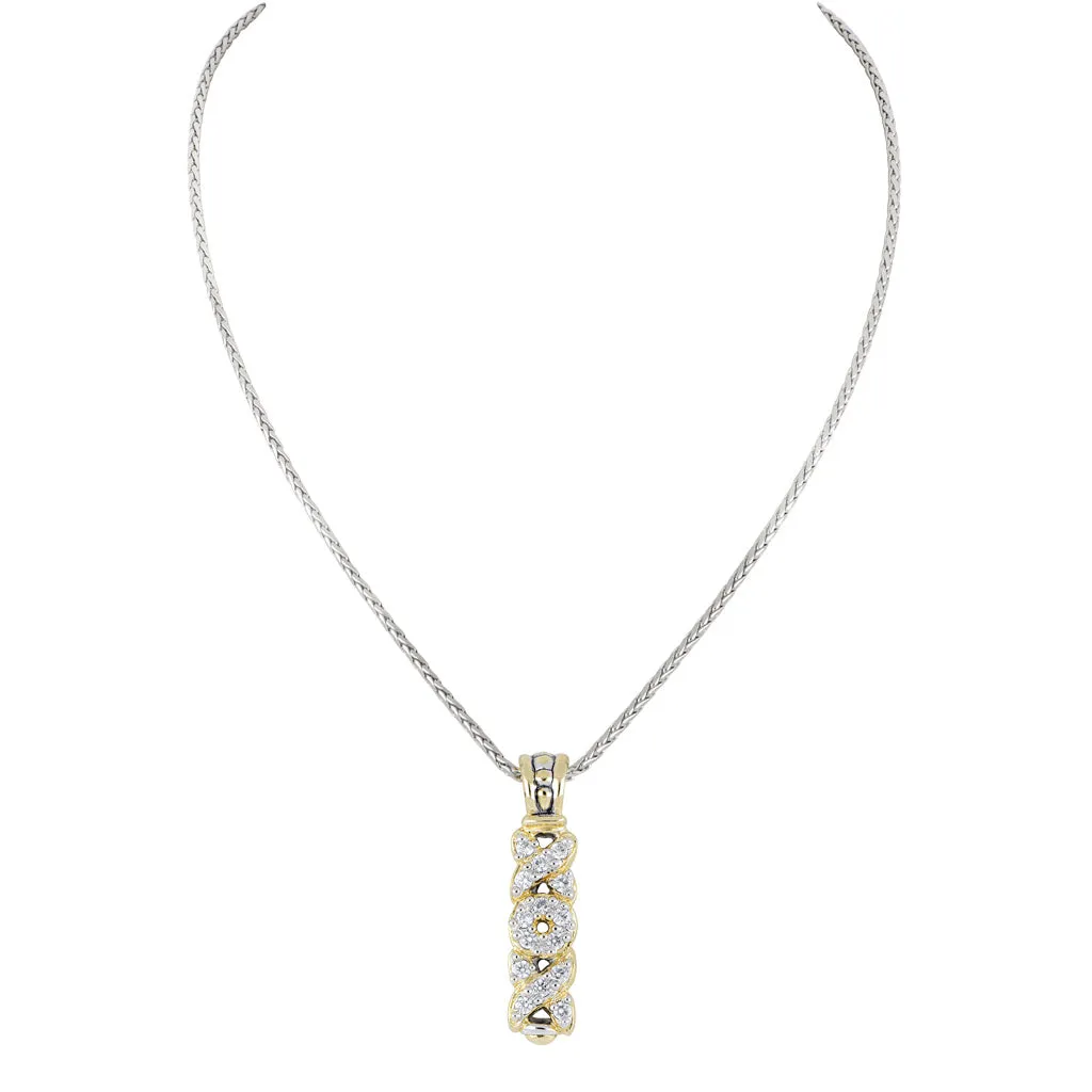 Celebration Petite Pavé Hugs and Kisses Necklace
