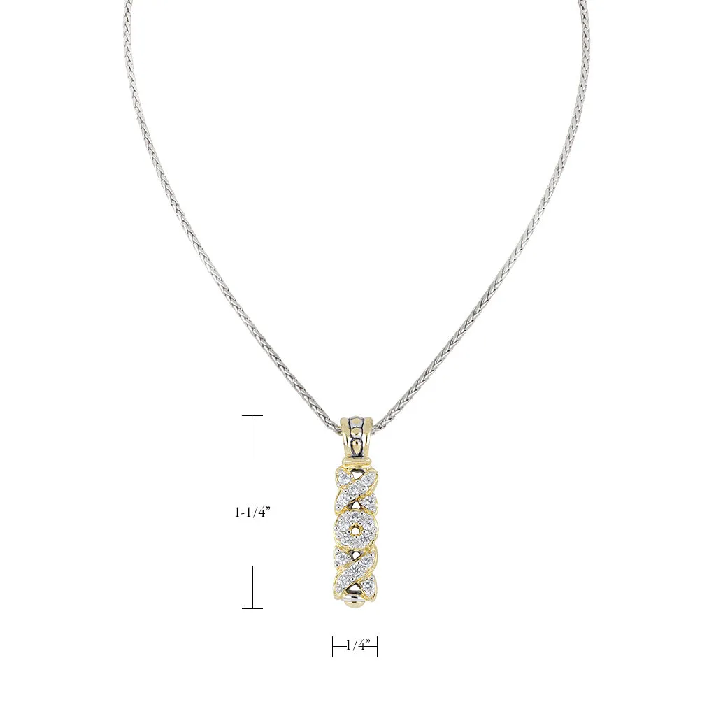 Celebration Petite Pavé Hugs and Kisses Necklace