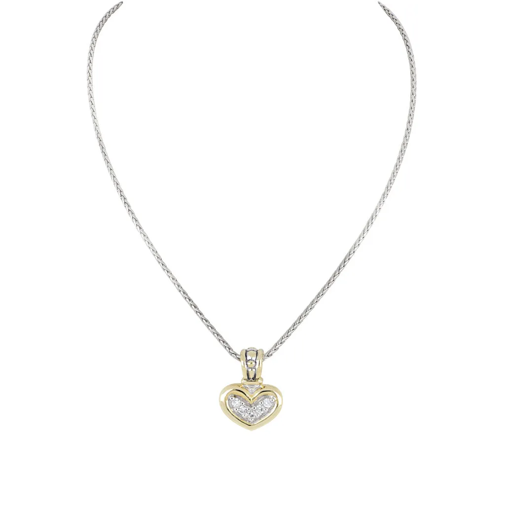 Celebration Petite Pavé JM Bail Heart Necklace