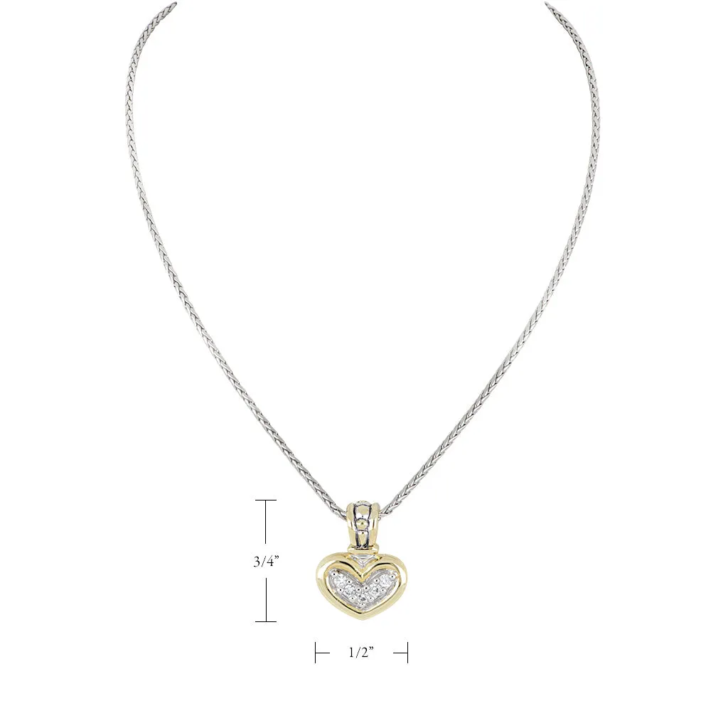 Celebration Petite Pavé JM Bail Heart Necklace