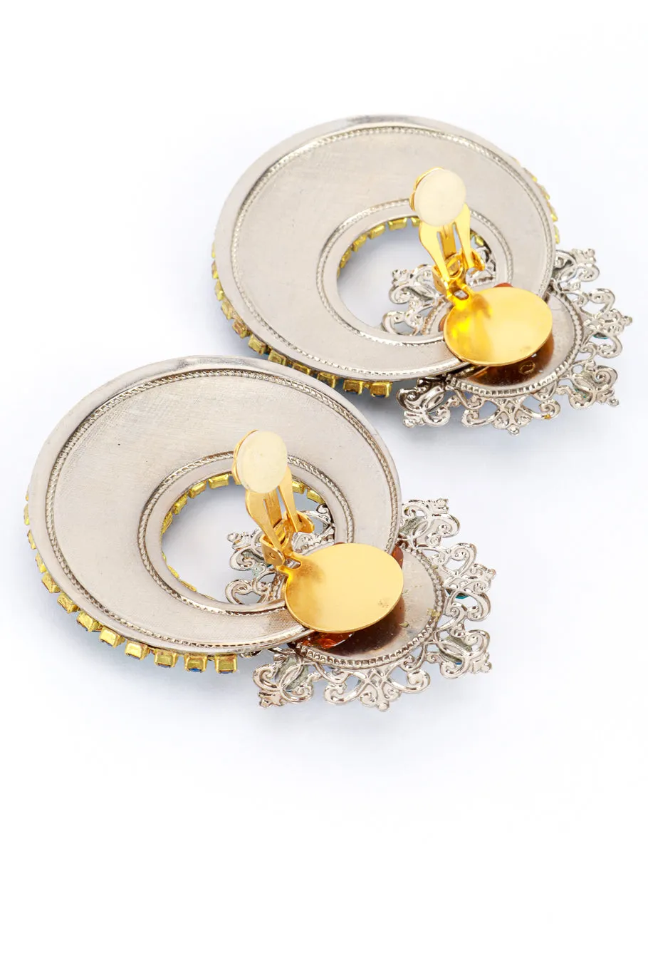 Chandbali Hoop Drop Earrings