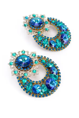 Chandbali Hoop Drop Earrings