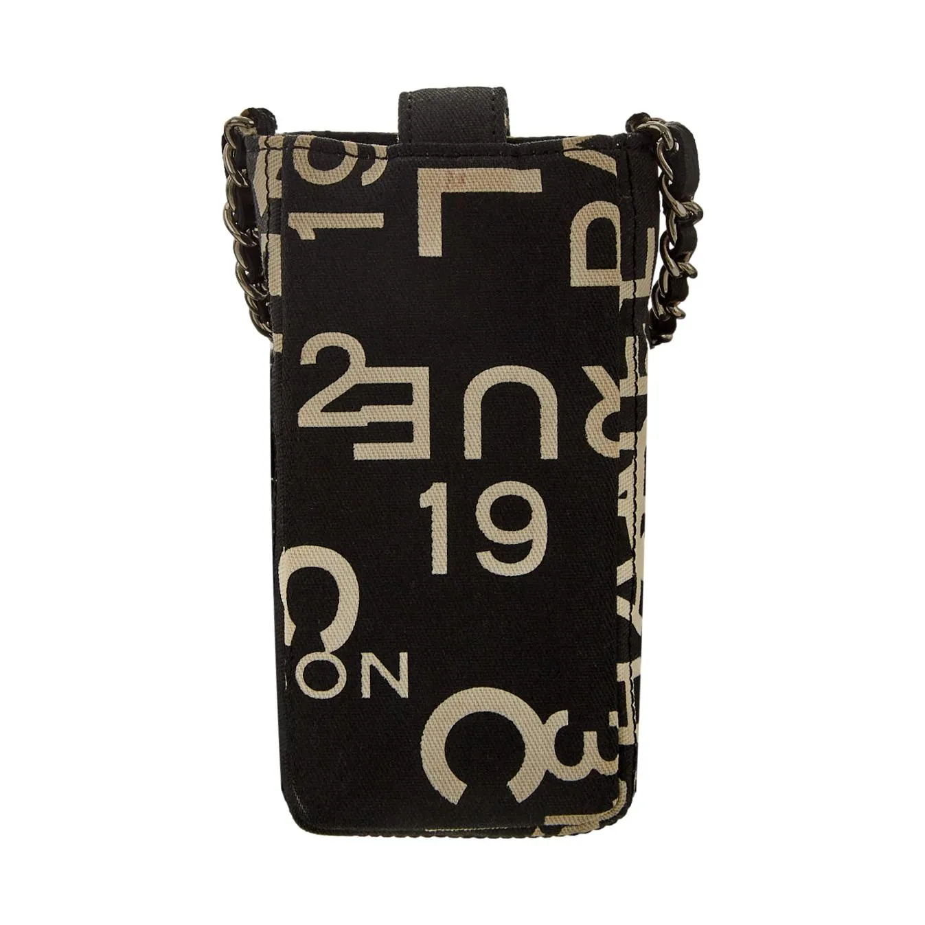 Chanel Black Logo Micro Shoulder Bag