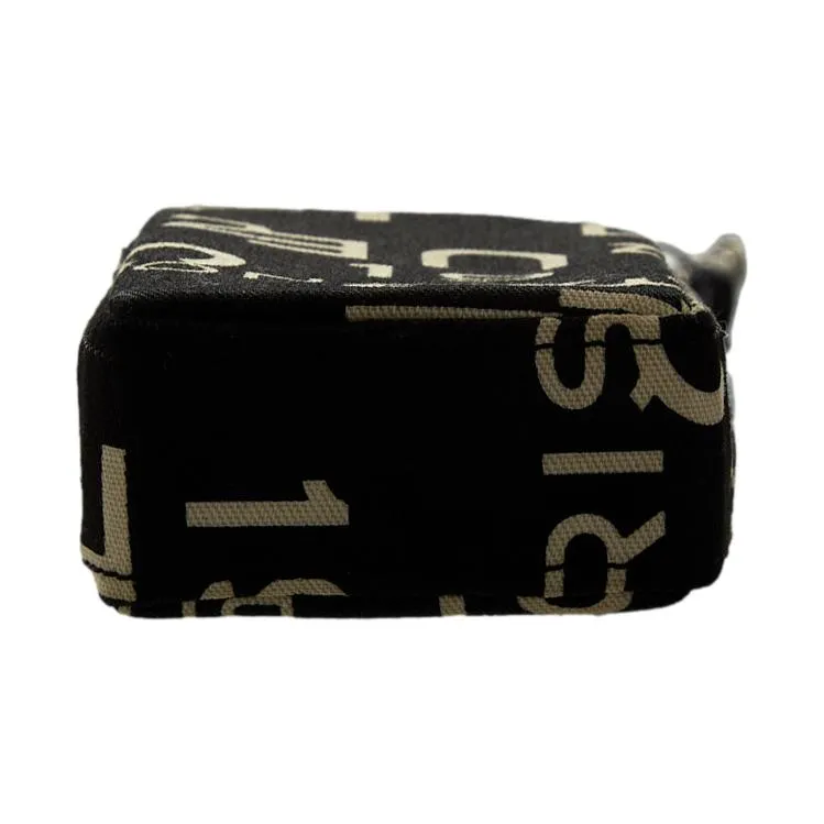 Chanel Black Logo Micro Shoulder Bag