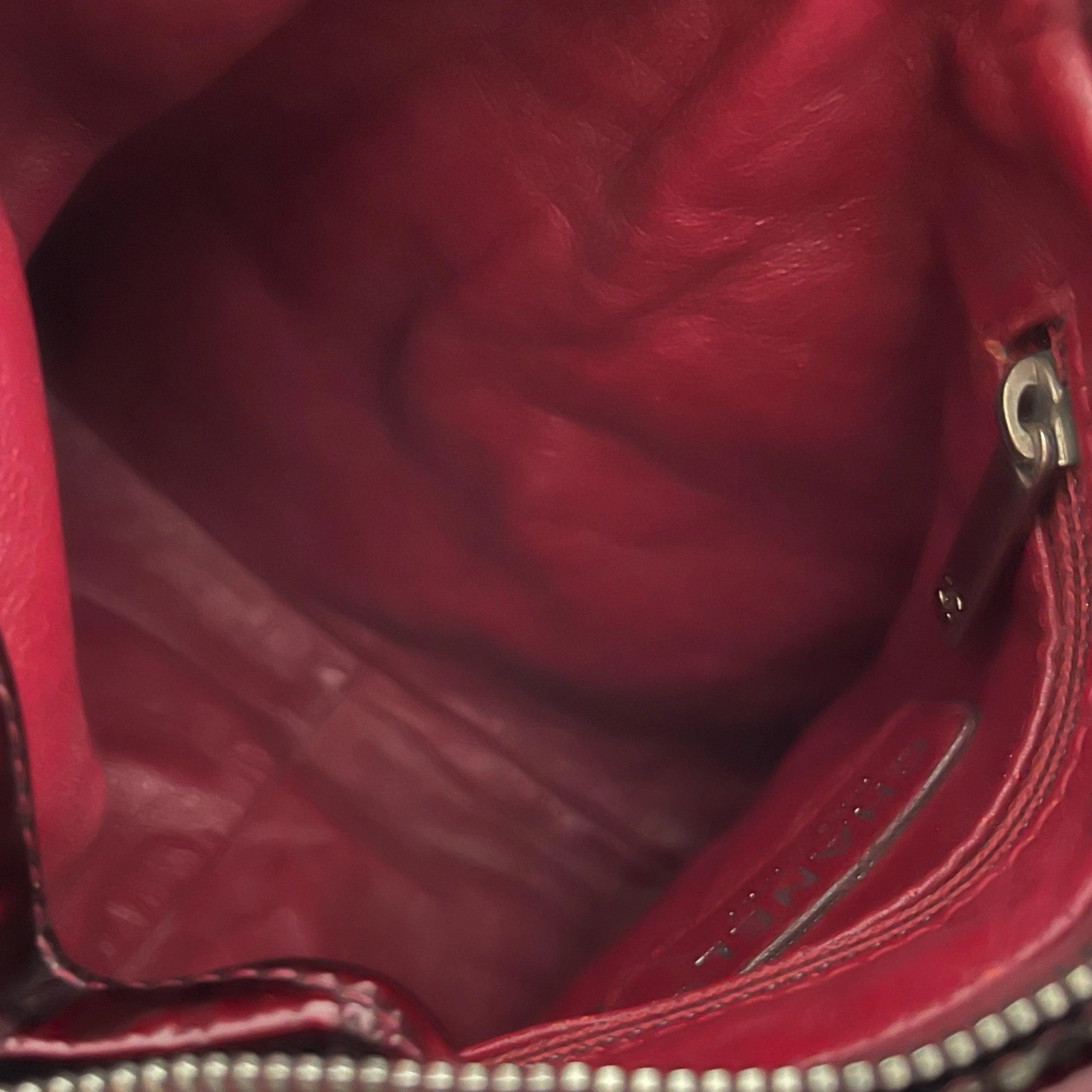 Chanel Deep Red Pyramid Chain Bag