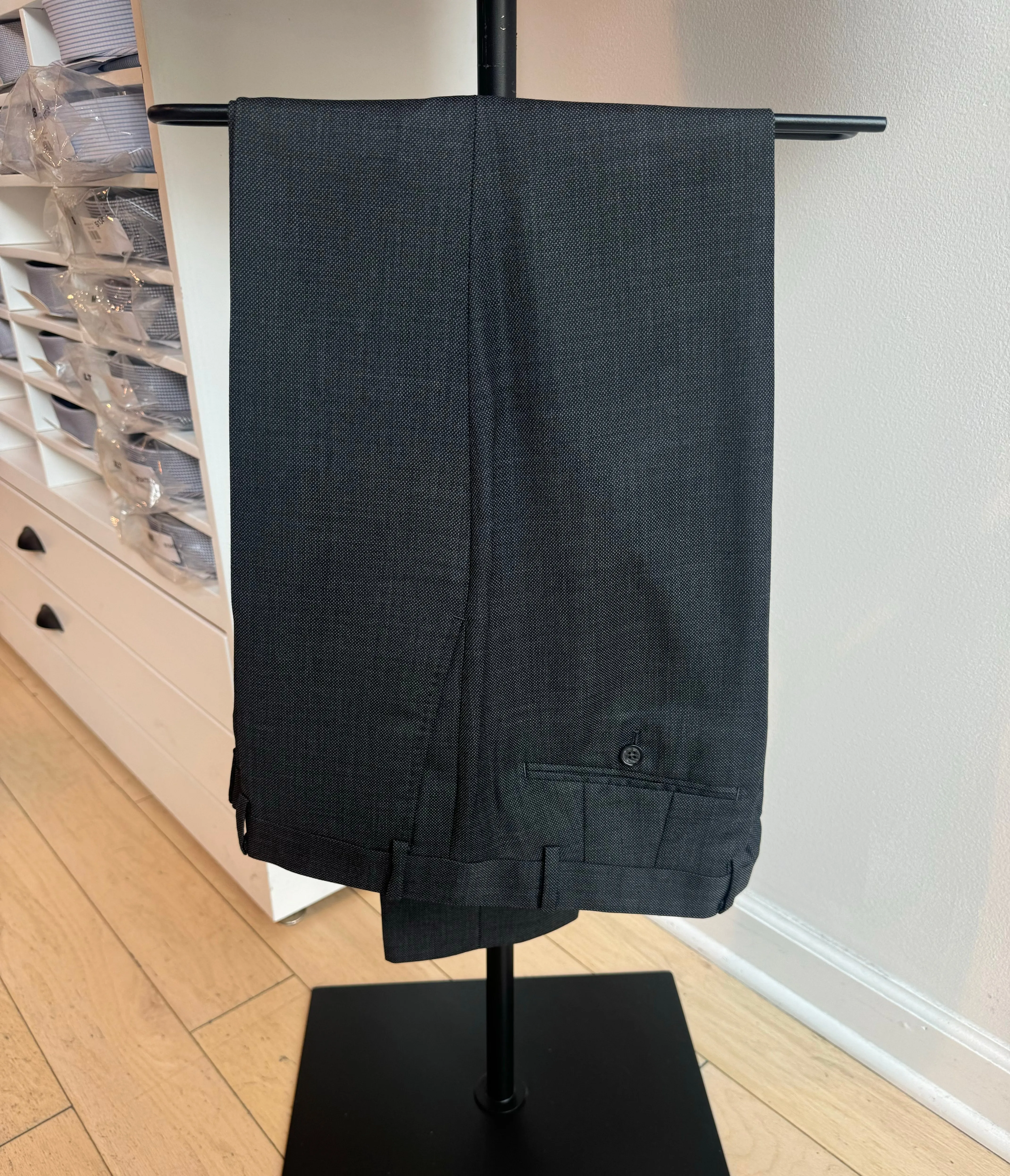 Charcoal Birdseye Suit