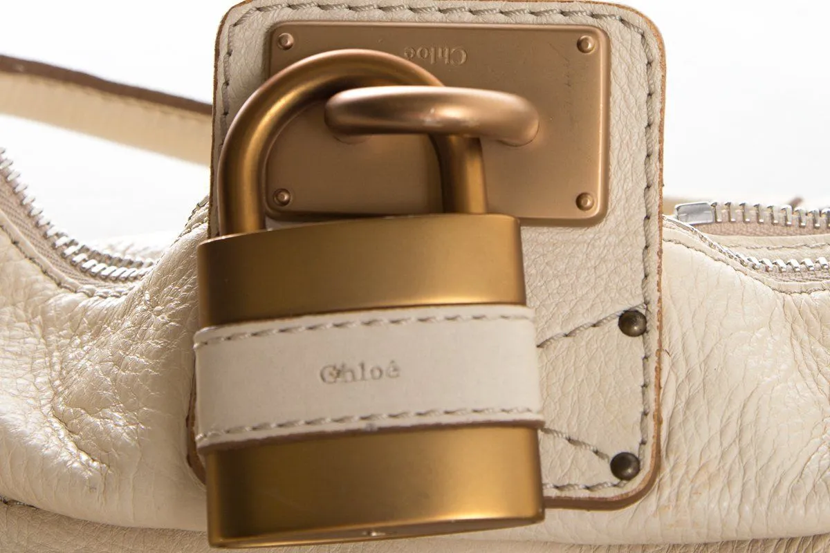 Chloé Cream Paddington Hobo Bag DS