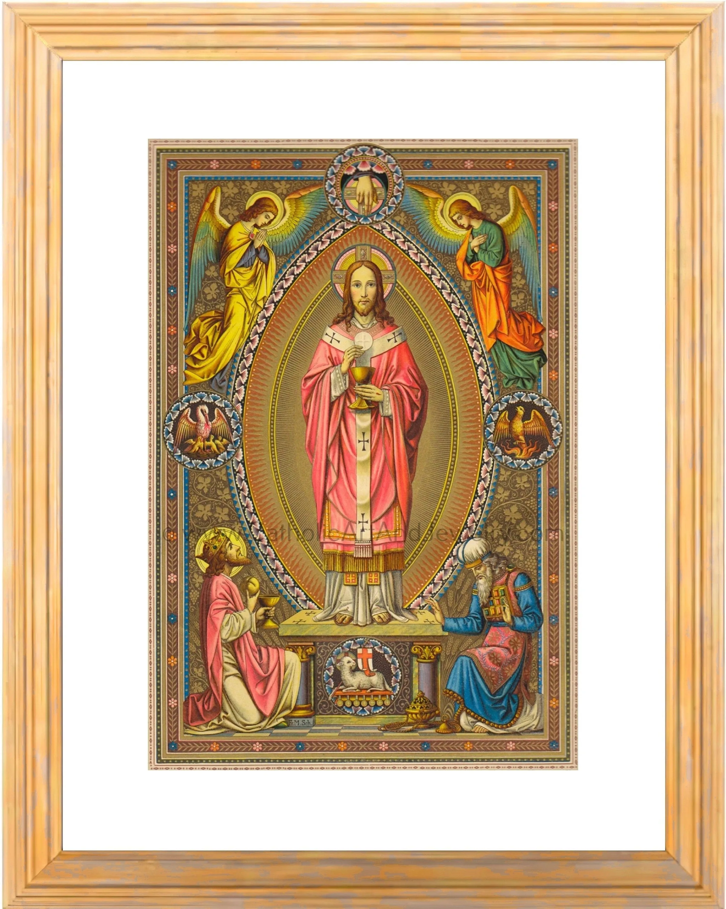 Christ the High Priest by Max Schmalzl, from a Roman Missal – Catholic Art Print – Archival Quality