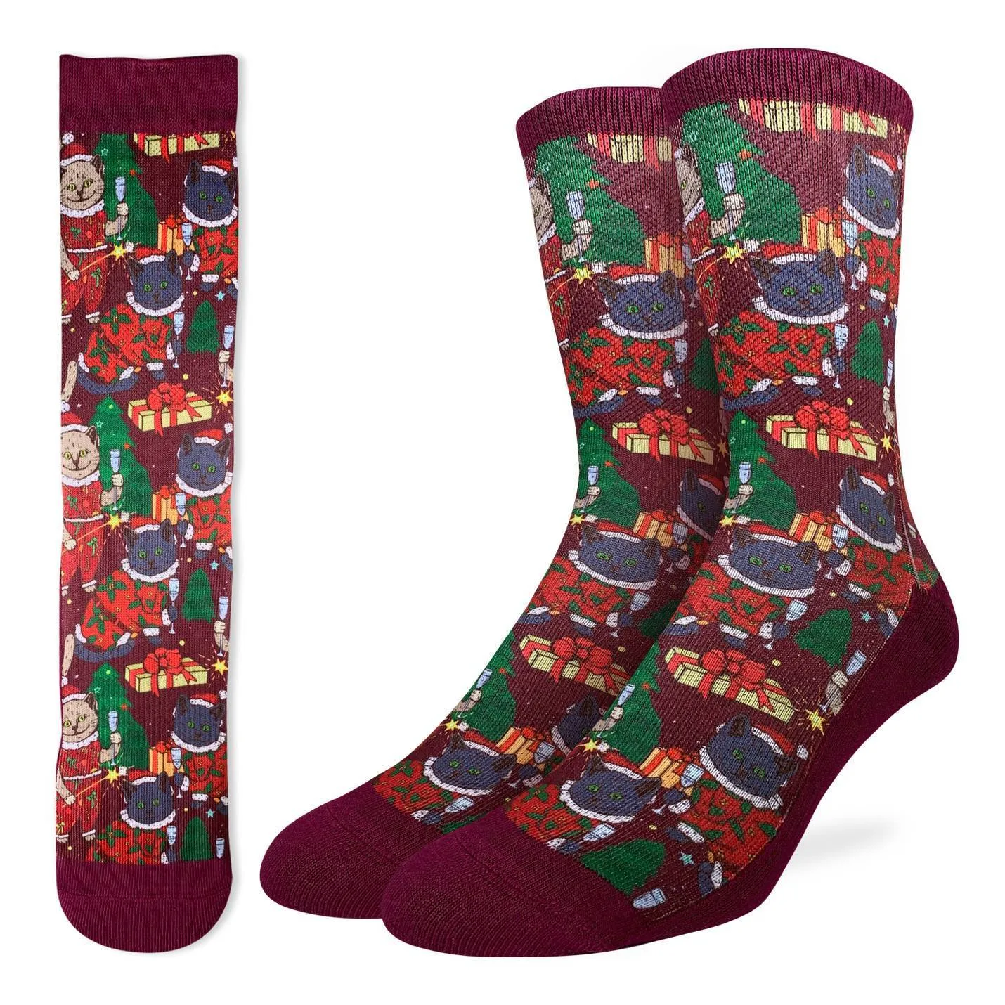 Christmas Cat Socks