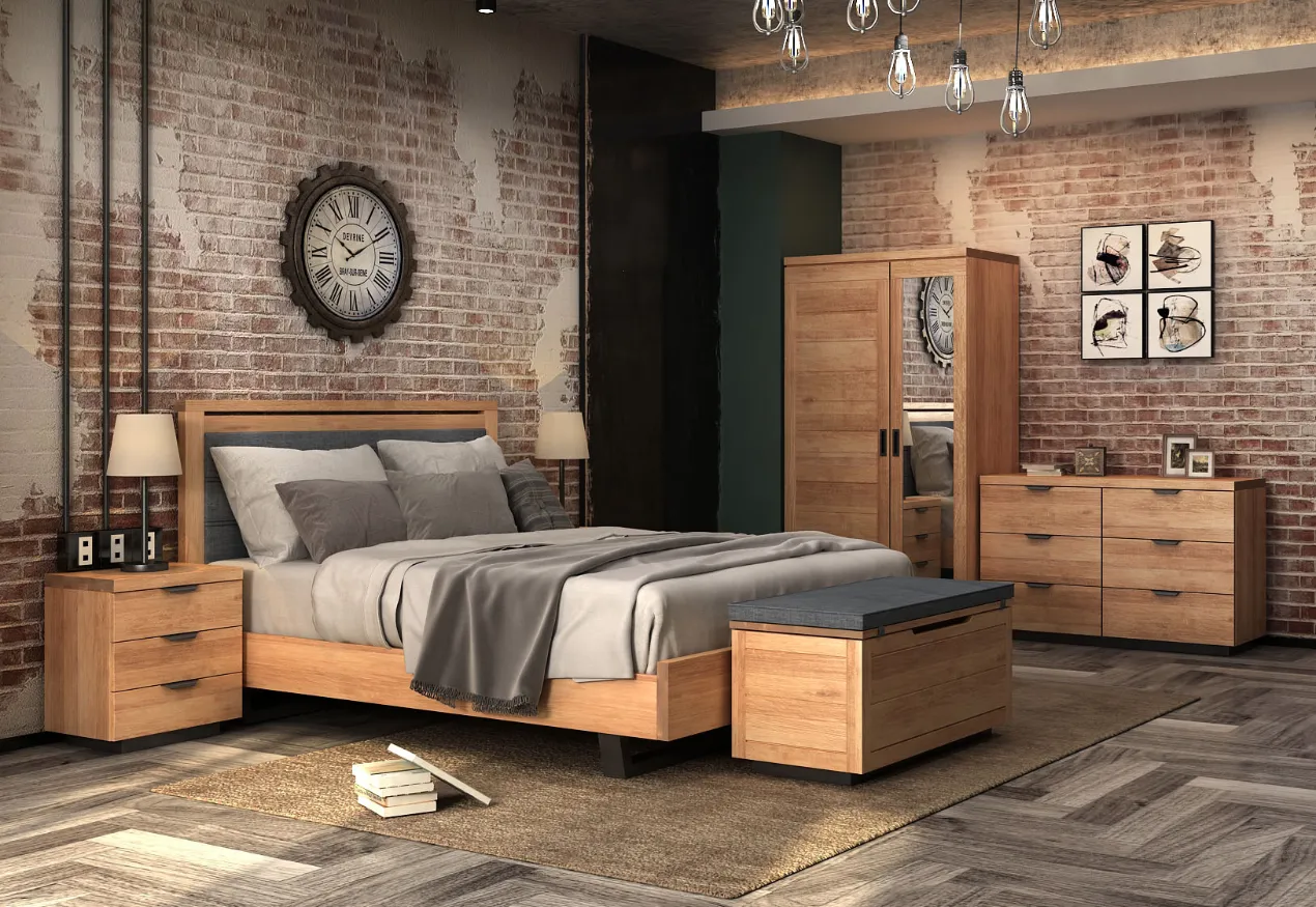 Classic Fusion  Oak  5FT Upholstered Bed FS5UBED