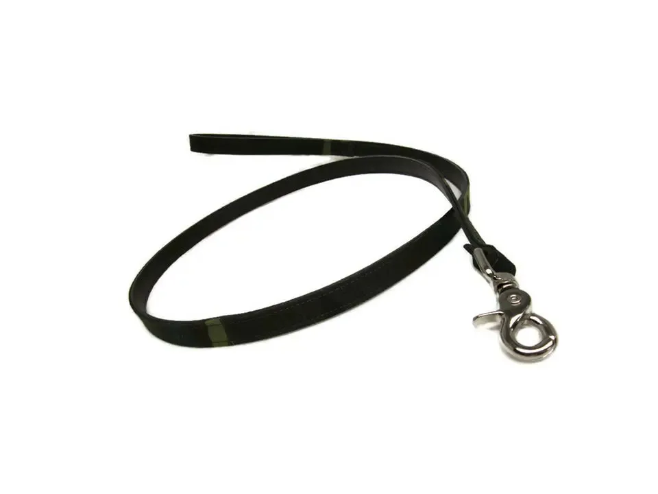 Classic Leather & Camouflage Dog Leash