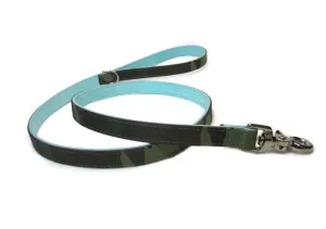 Classic Leather & Camouflage Dog Leash