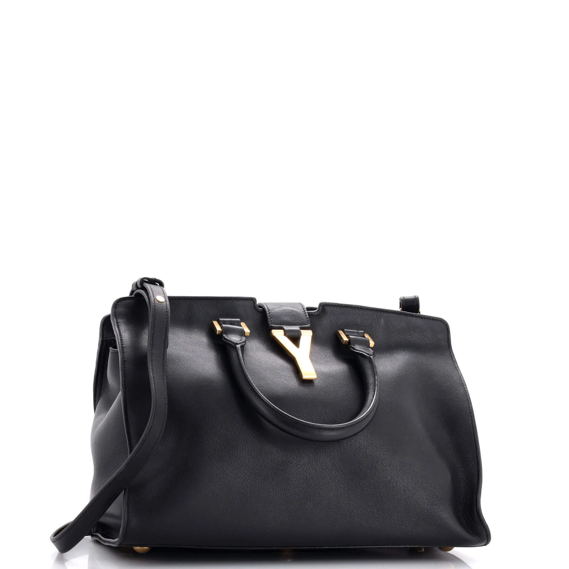 Classic Y Cabas Leather Small