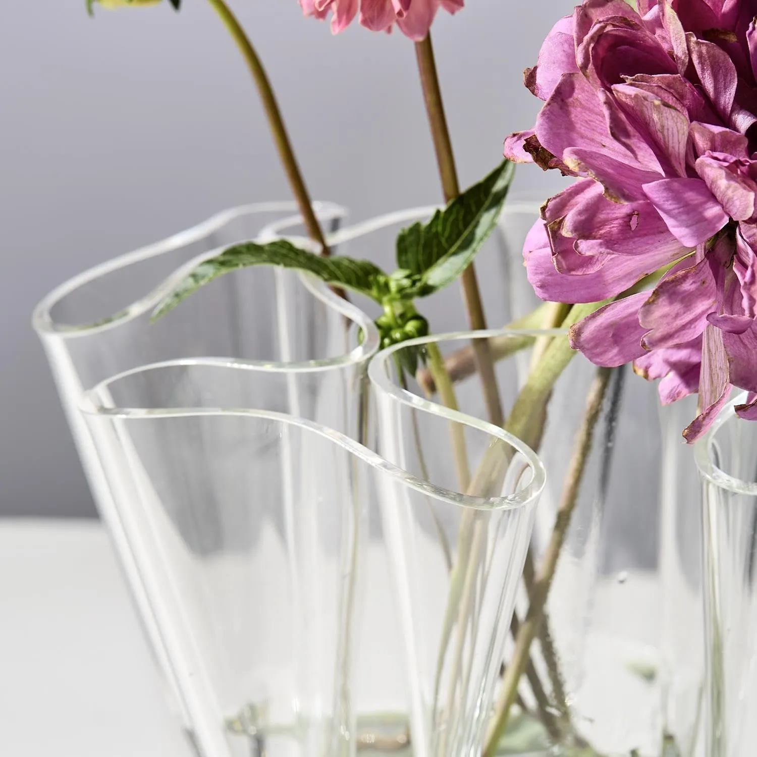 Clear Handkerchief Vase
