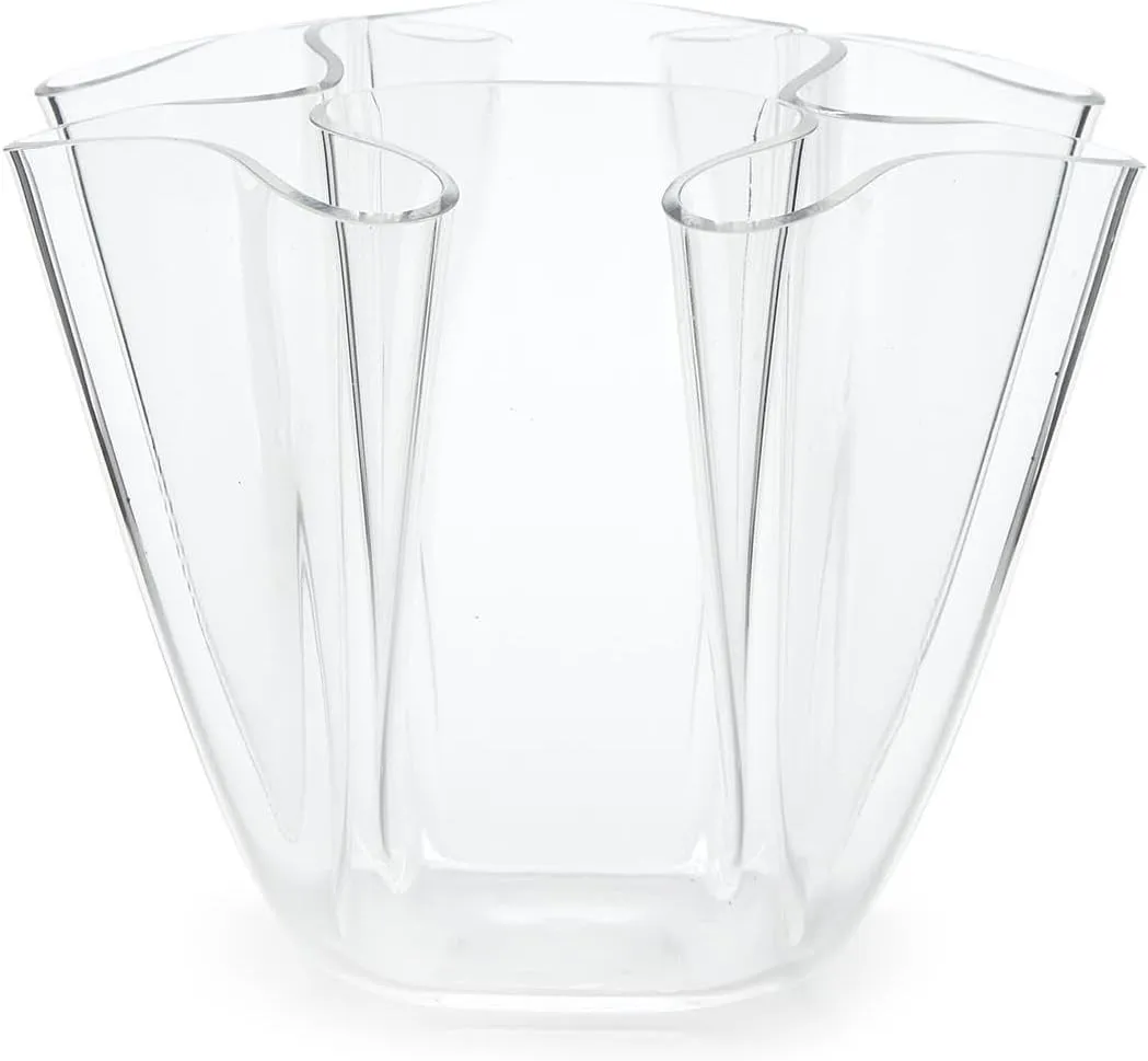 Clear Handkerchief Vase