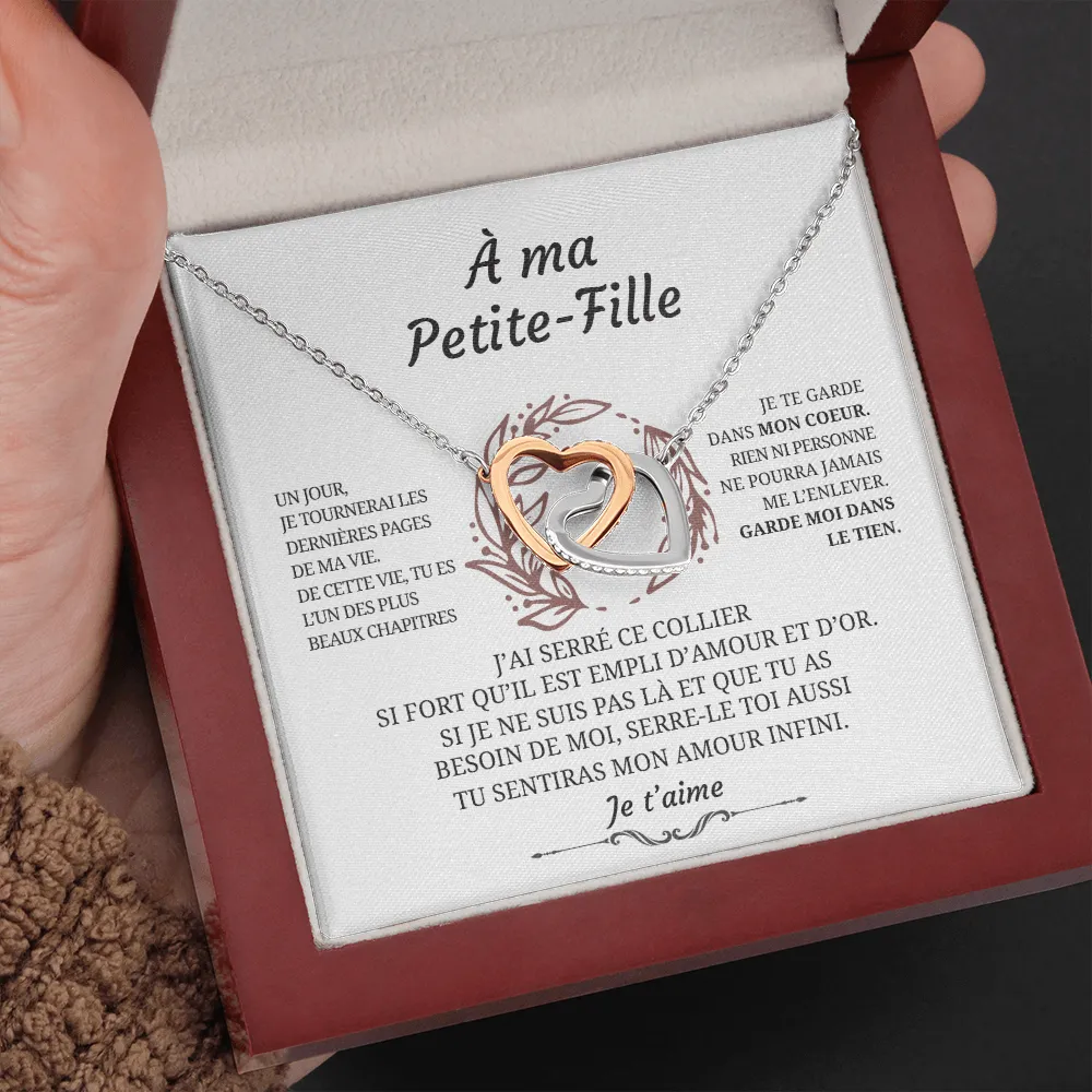 Collier pendentif Cœurs entrelacés - Cadeau pour sa petite fille - Bijouterie