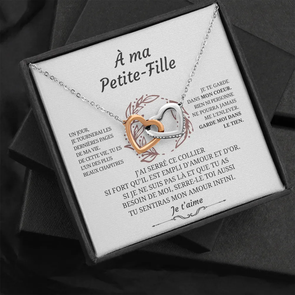 Collier pendentif Cœurs entrelacés - Cadeau pour sa petite fille - Bijouterie