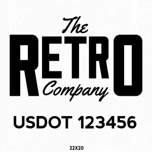 Company Name Truck Decal, 2 Pack
