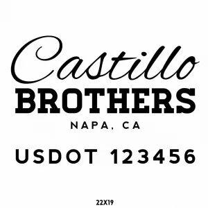Company Name Truck Decal, 2 Pack