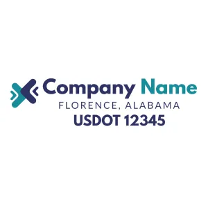 Company Name Truck Door Decal (USDOT), 2 Pack