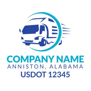 Company Name Truck Door Decal (USDOT), 2 Pack