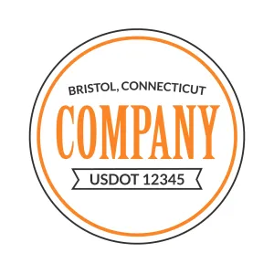Company Name Truck Door Decal (USDOT), 2 Pack