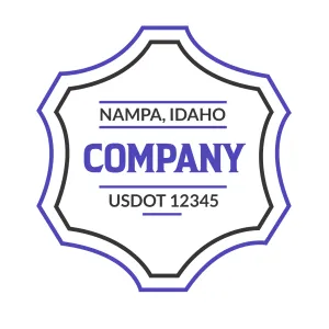 Company Name Truck Door Decal (USDOT), 2 Pack