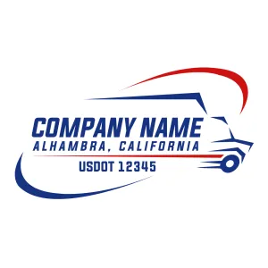 Company Name Truck Door Decal (USDOT), 2 Pack