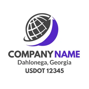 Company Name Truck Door Decal (USDOT), 2 Pack