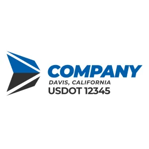 Company Name Truck Door Decal (USDOT), 2 Pack