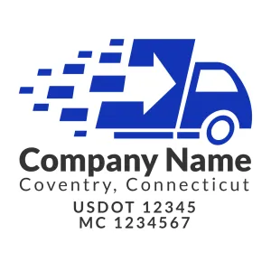 Company Name Truck Door Decal (USDOT), 2 Pack