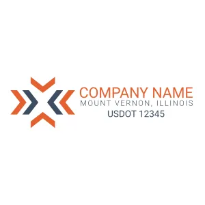Company Name Truck Door Decal (USDOT), 2 Pack
