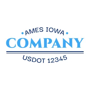 Company Name Truck Door Decal (USDOT), 2 Pack