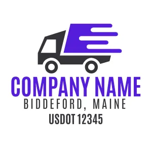 Company Name Truck Door Decal (USDOT), 2 Pack