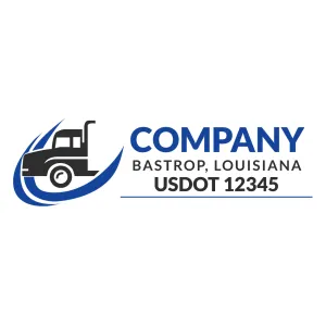 Company Name Truck Door Decal (USDOT), 2 Pack