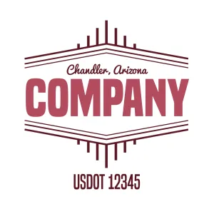 Company Name Truck Door Decal (USDOT), 2 Pack