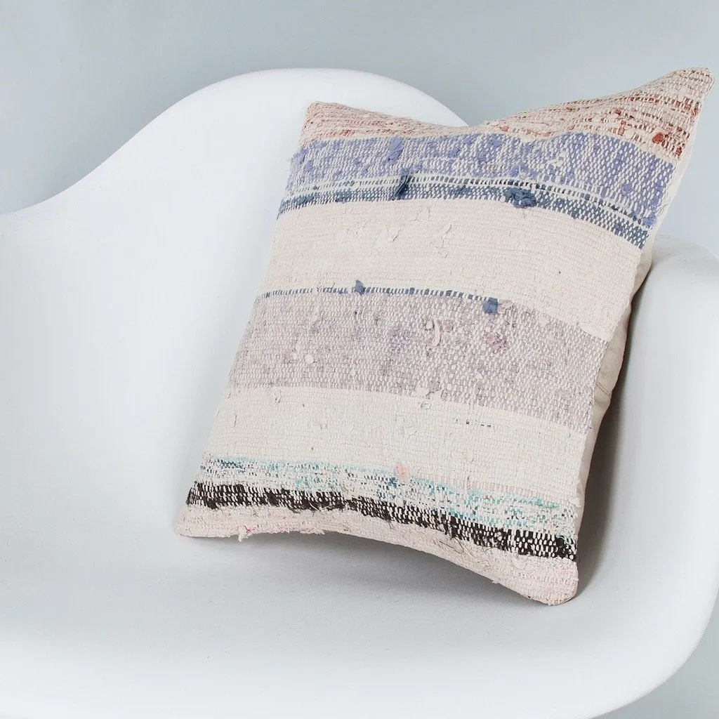 Contemporary Multiple Color Kilim Pillow Cover 16x16 7773